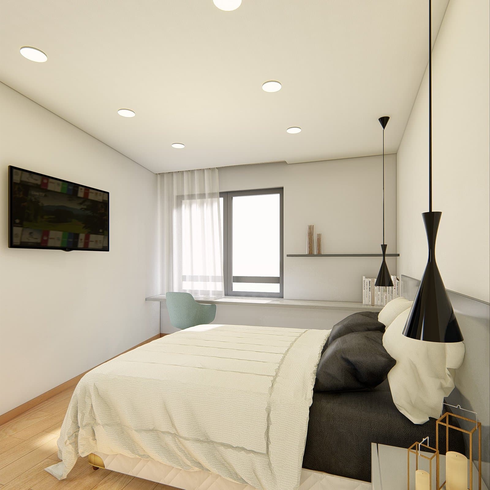 Suite de um apartamento do Fitares 133